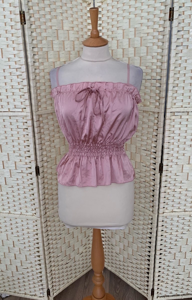 Cameo Rose New With Tag Pink Silky Camisole Top Size Small 8-10