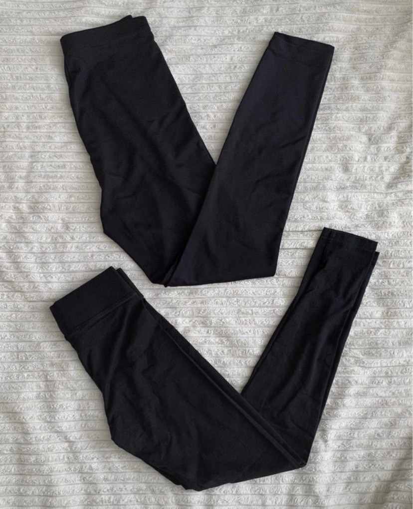 Tu Black Cropped Leggings x2 Size 8