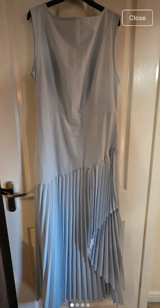 SHEIN Very Good Condition Colour: Baby Blue Pastel Light Blue Style: Sleeveless dress size L