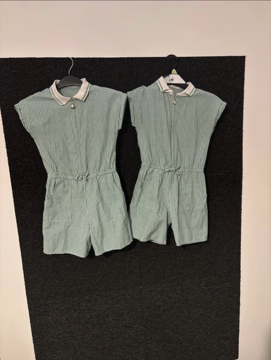 George Green Gingham School Playsuit Bundle - 7-8 Years (x2)