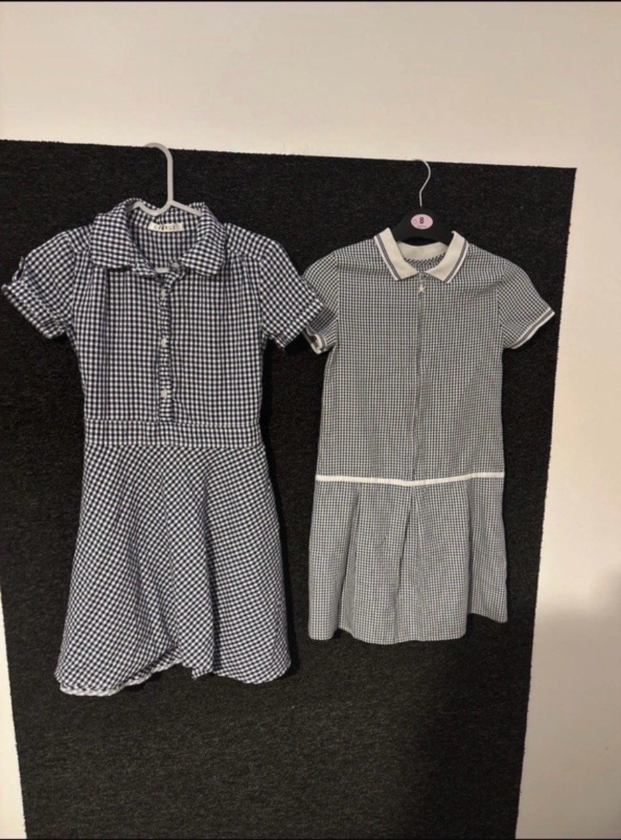George Girls School Dress Bundle - 8-9 Years (x2)