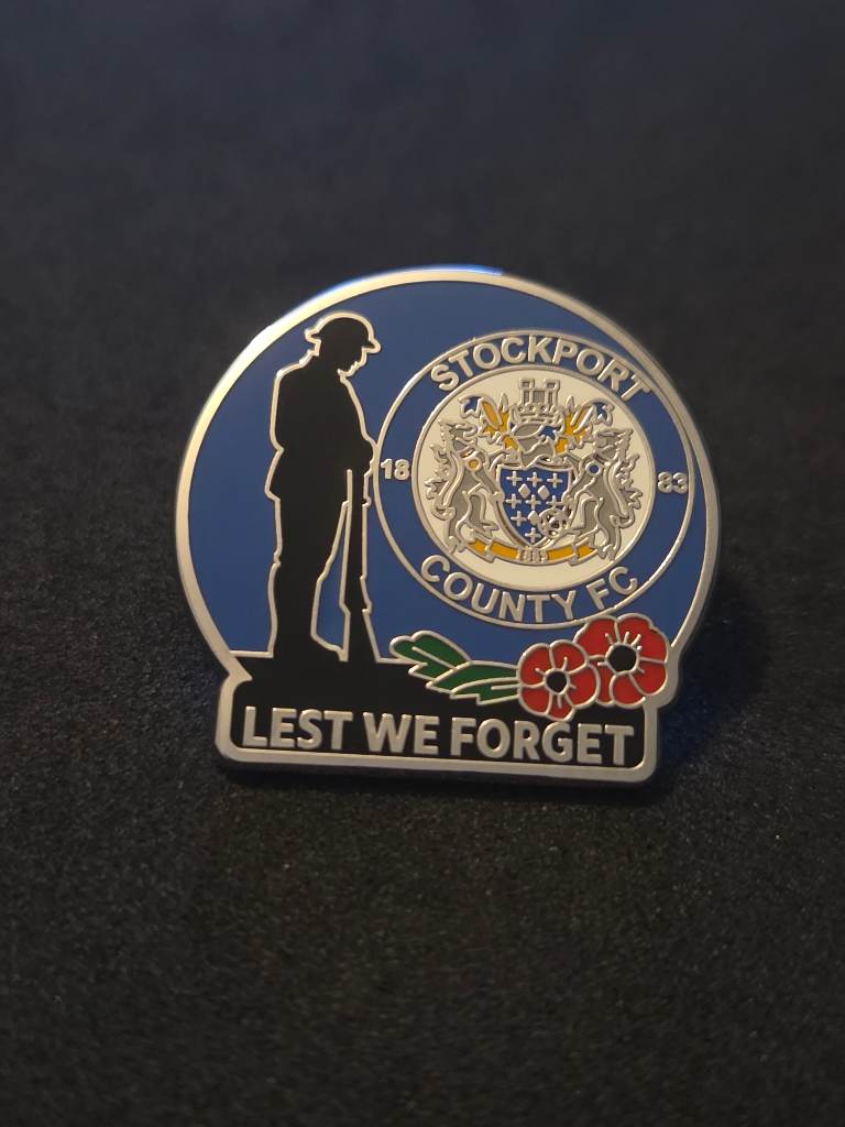 Stockport county pin badge