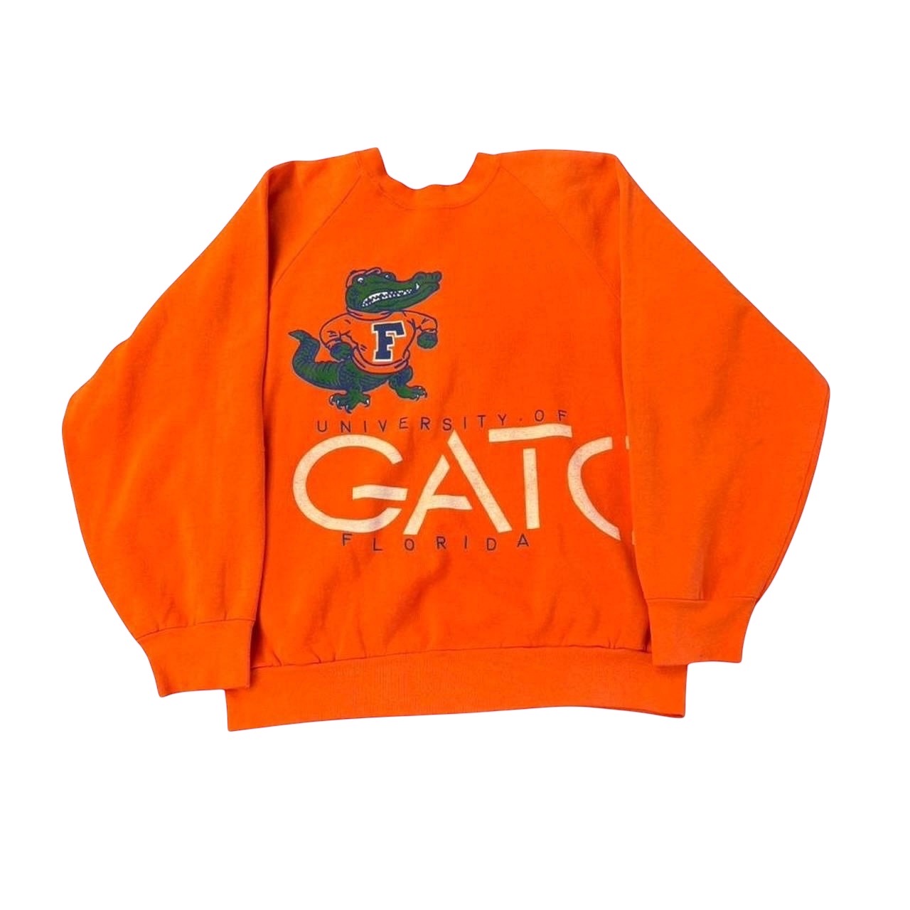 Vintage 90s University of Florida Gators Sweatshirt Orange USA College Jumper Soffe Made in USA