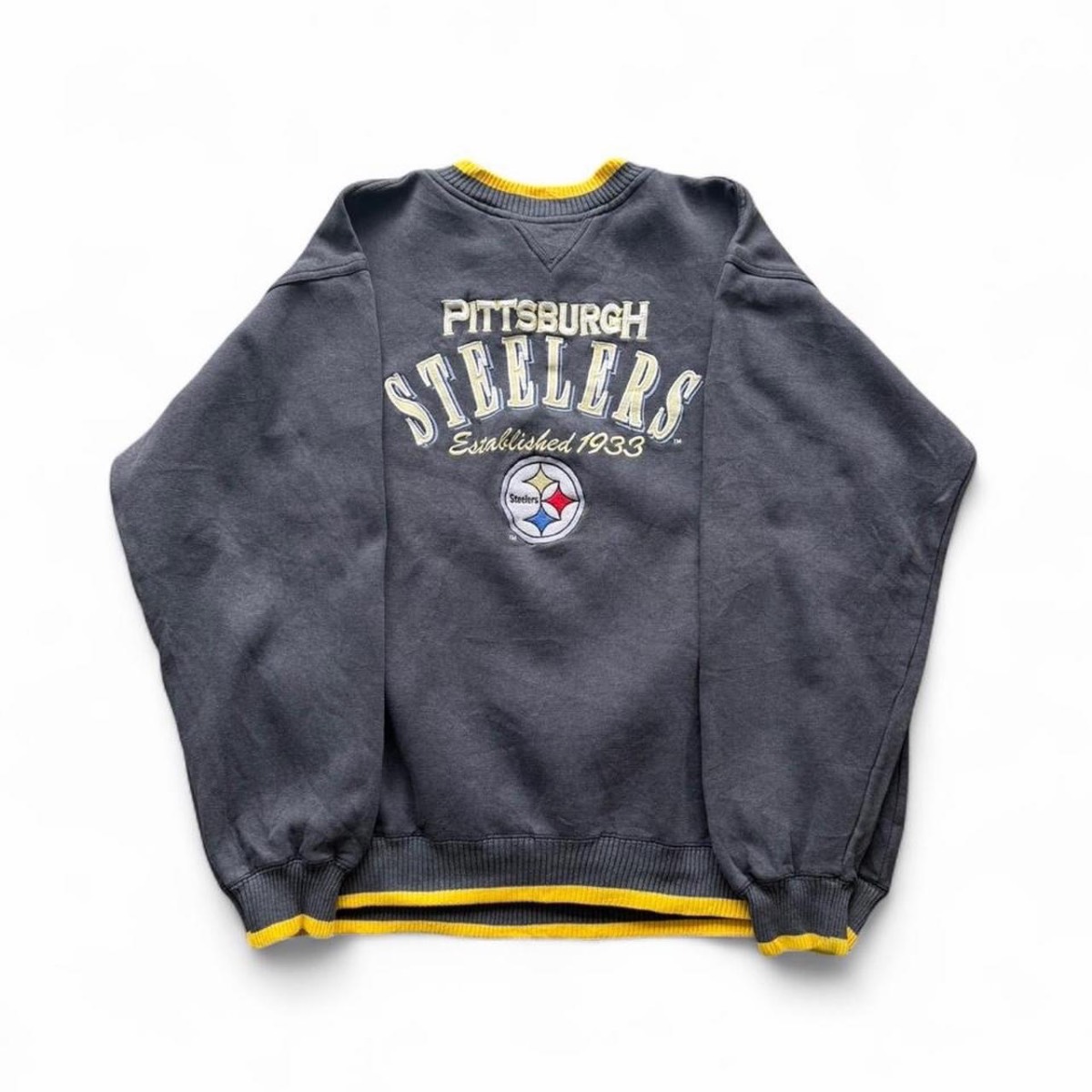 Vintage Pittsburgh Steelers Logo Athletic Embroidered Crewneck Sweatshirt XL NFL Y2K 90s
