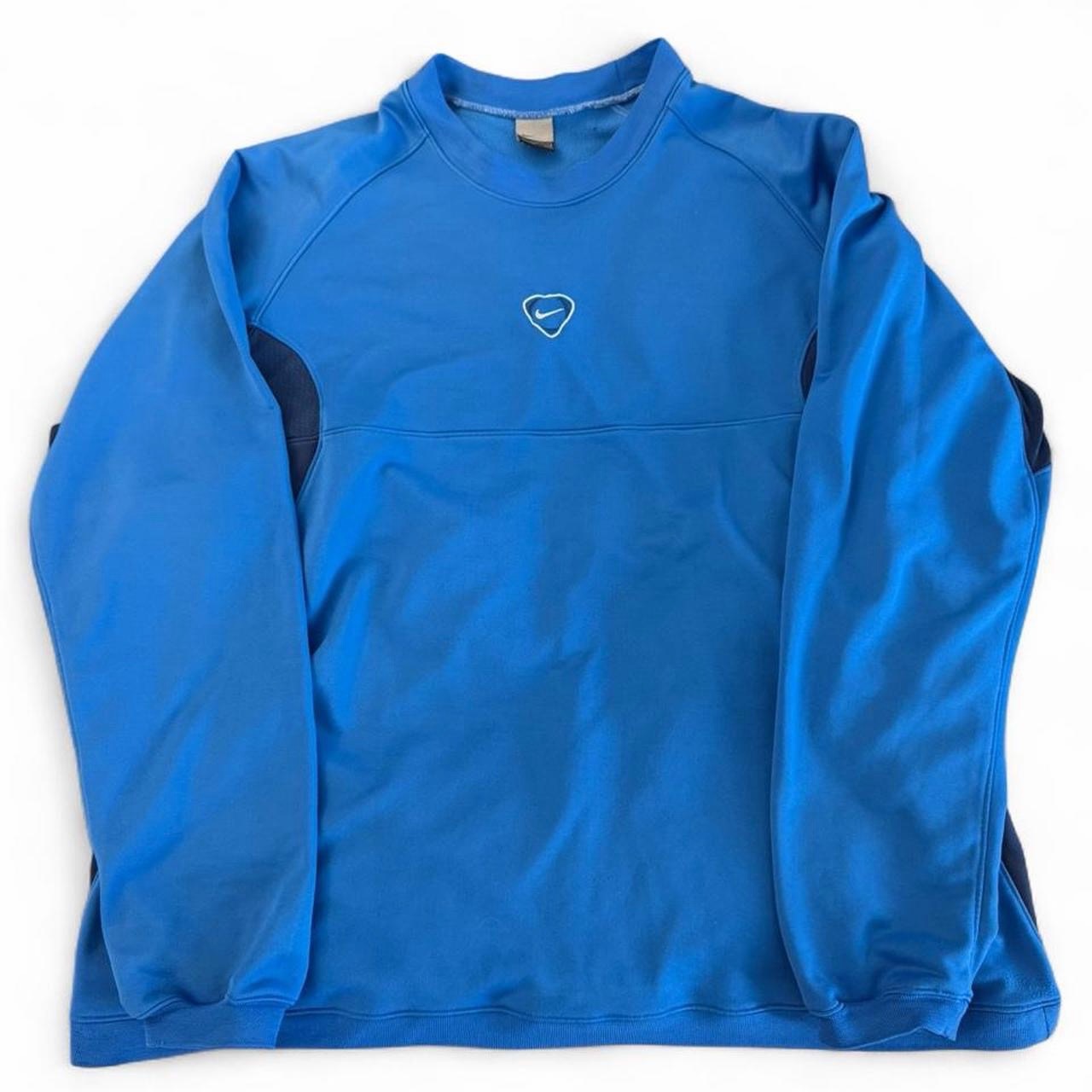 Vintage Nike Total 90 T90 Blue Crewneck Sweatshirt Y2K Football XXL