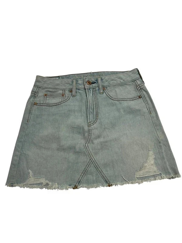 American eagle light denim y2k mini skirt