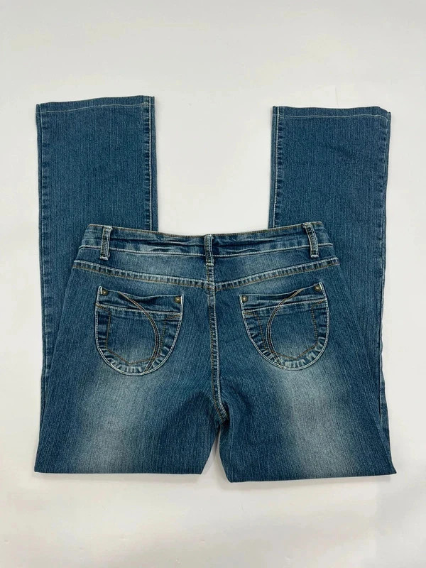Womens nkd blue denim y2k bootcut jeans size 40