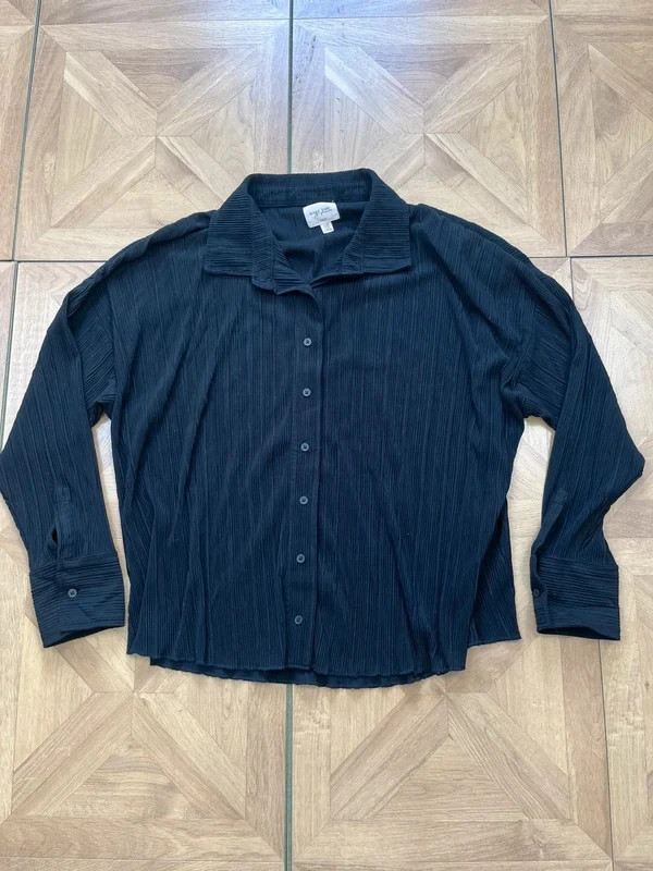 Next time to dream long sleeve uk 16 button up lounge wear shirt