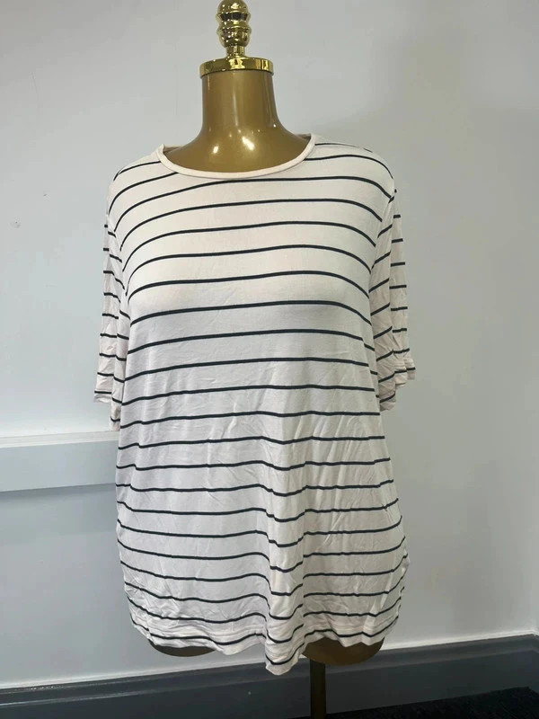 Womens autograph size 16 short sleeve striped top