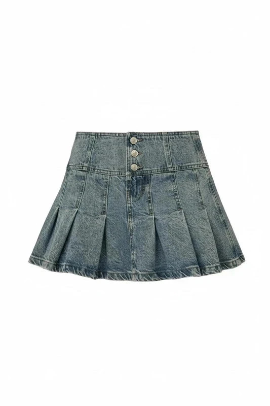 Y2K Stradivarius blue denim size 8 mini skirt