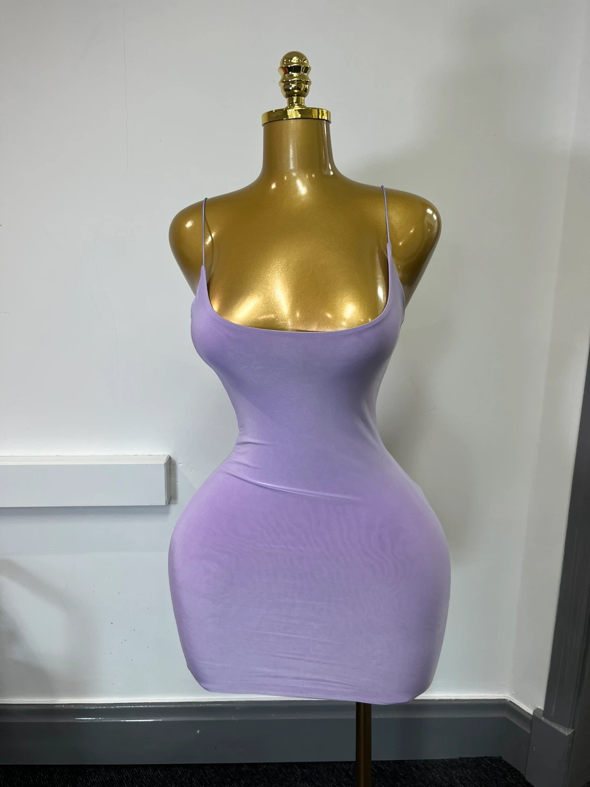 Missy empire size 6 lilac double lined mini dress