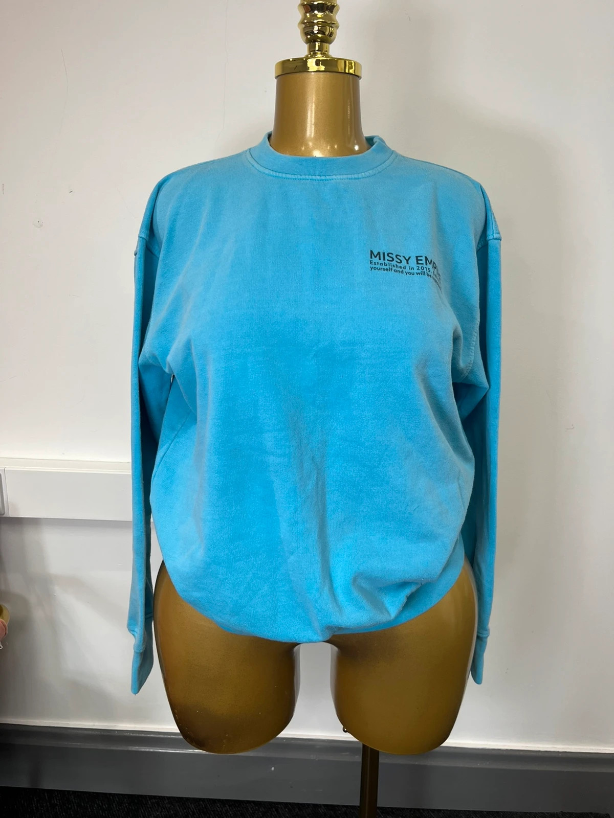 Cyan blue Missy Empire jumper Extra small