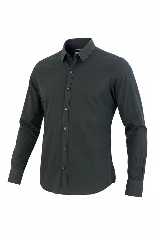 Dolce & Gabbana Martini Black Dress Shirt - Size 17 / 43 - Slim Fit