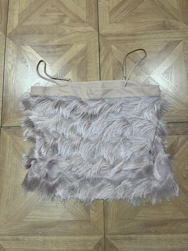 River island dusky pink feather classy uk16 top cami top