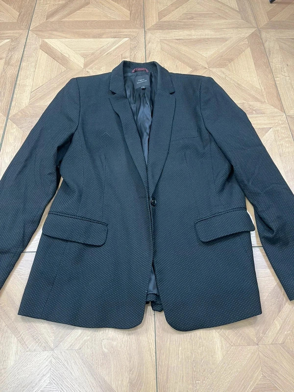 Next tailoring classy polka dot black long sleeve blazer