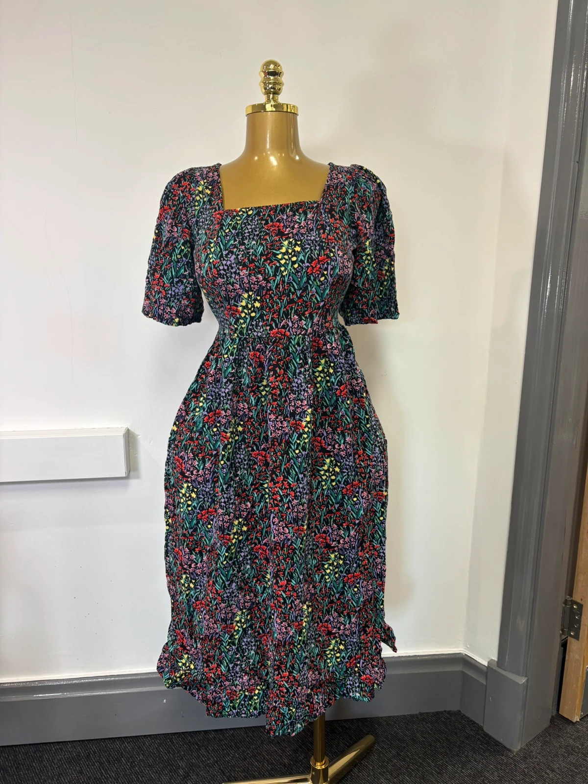 Women’s influence floral long open back maxi dress