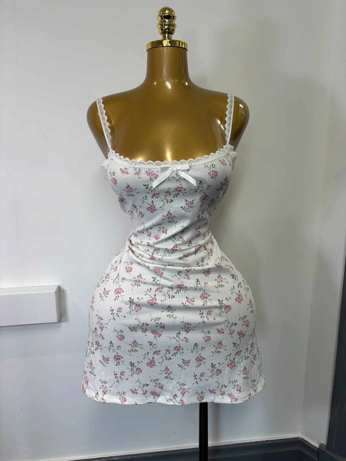 Brand new shein floral lace detail size L mini dress sexy cute