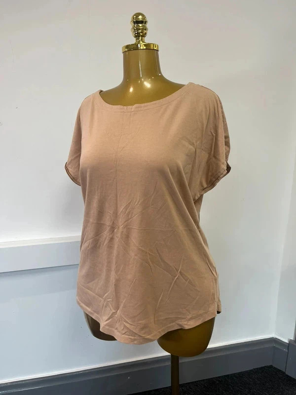 Women’s next beige cap sleeve short sleeve uk 18 top