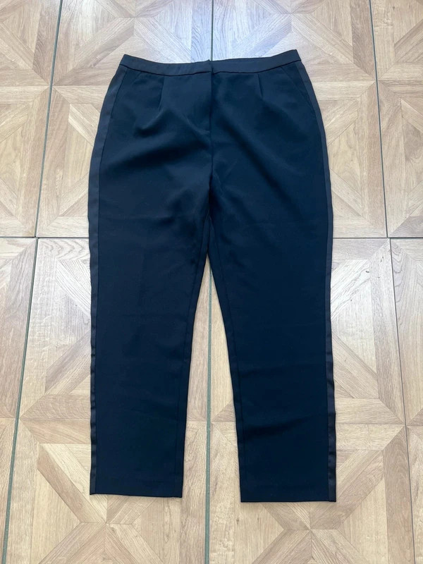 M&co uk 16 black high waisted trousers