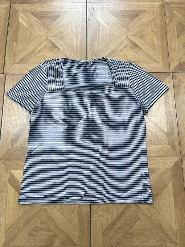 Liz claiborne XL square neck women’s striped t shirt