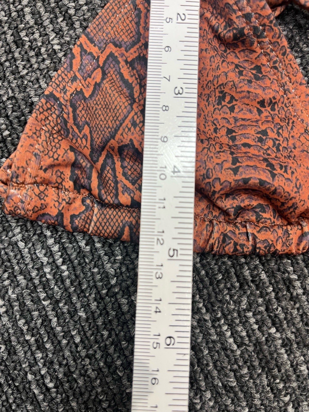Primark Brown Snake Print Triangle Bikini Set with Tie-Side Bottoms image 5
