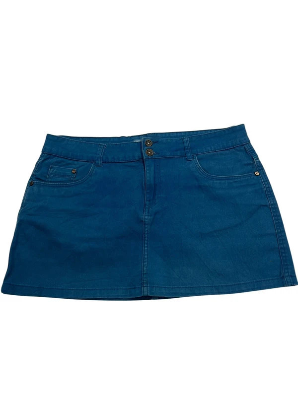 Y2K low rise blue terranova size M mini skirt