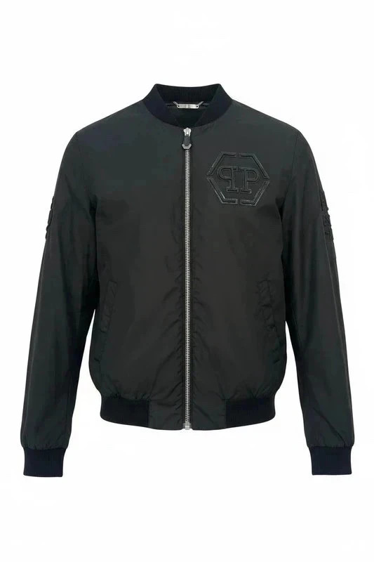 Authentic Philipp Plein Bitter Bomber Jacket Black Men's Size XL - mint Condition