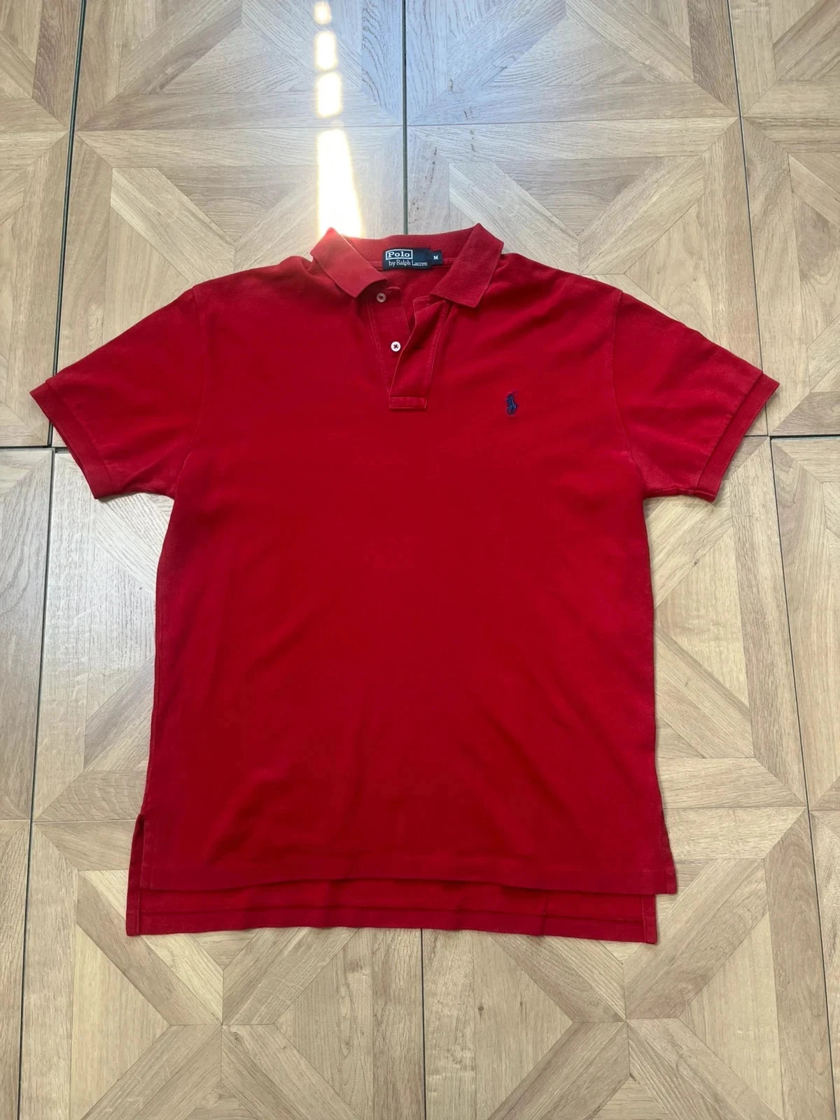 Men’s authentic red Hugo Boss size M button up shirt