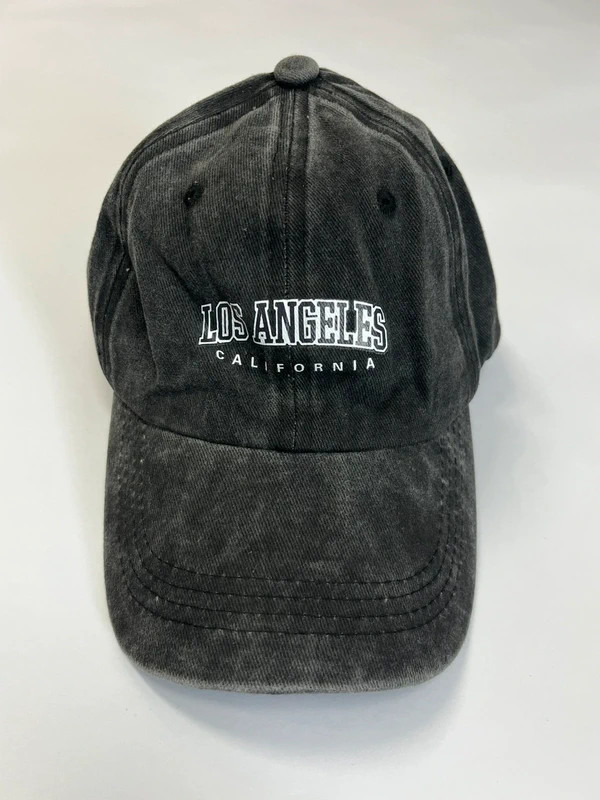 Los Angeles greyish black hat One Size