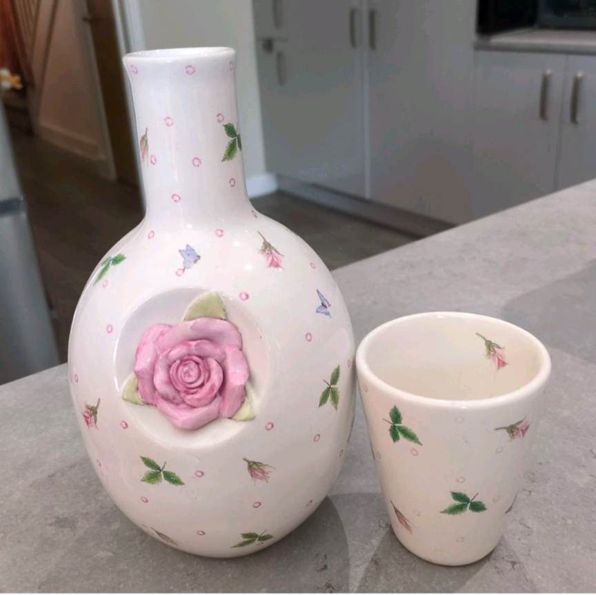 Khim bedroom carafe water cup & jug pink floral