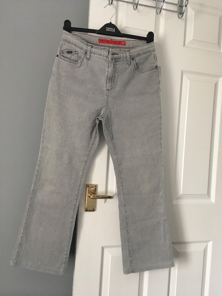 Ladies, stretch per Una grey jeans, size 12 r