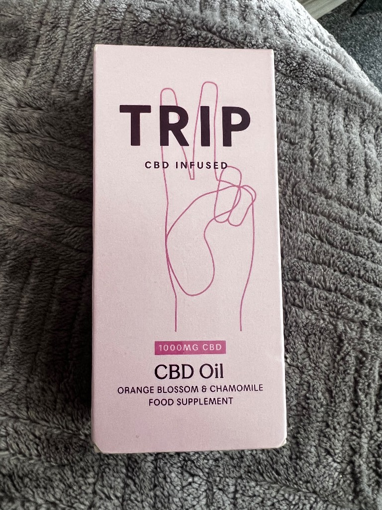 TRIP CBD INFUSED 1000MG CBD CBD Oil ORANGE BLOSSOM & CHAMOMILE FOOD SUPPLEMENT