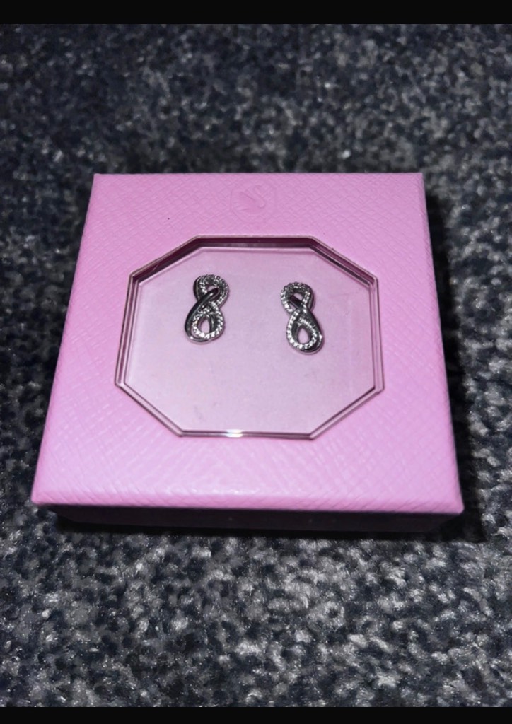 Swarovski infinity earrings