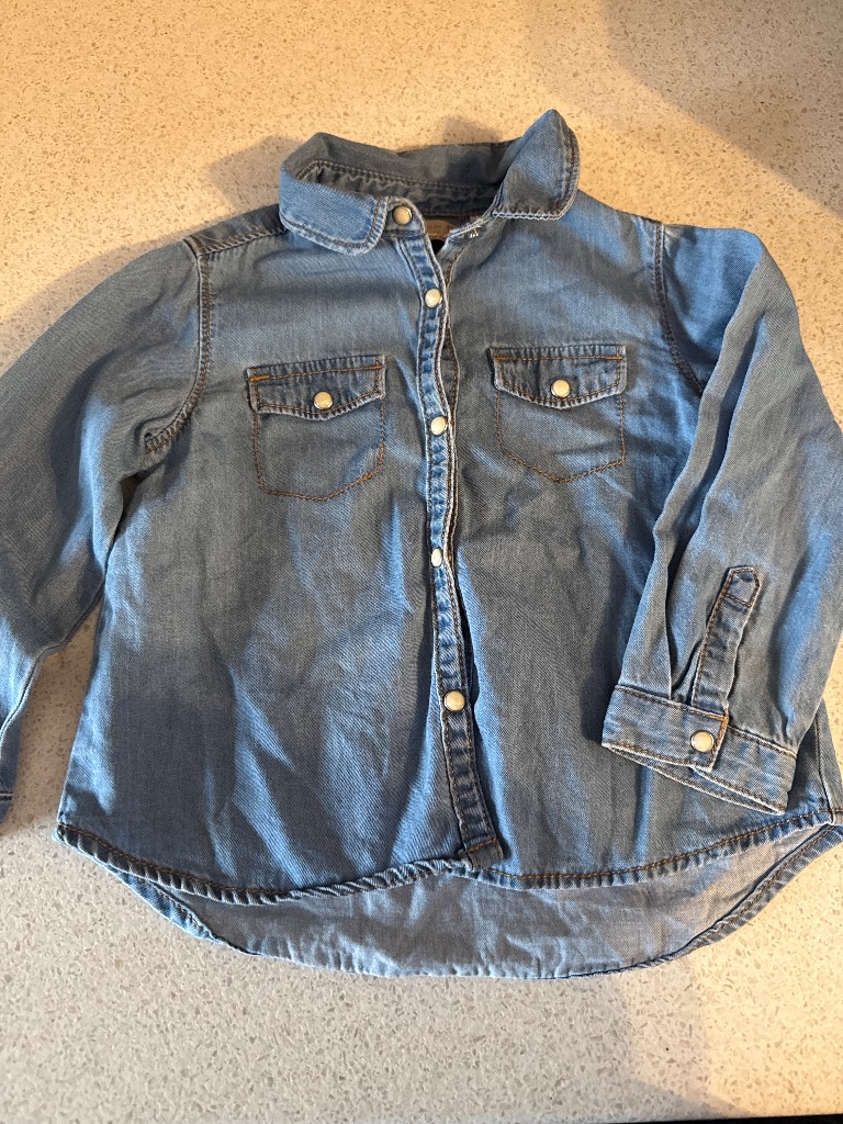 Zara - Baby Girl Soft Denim Overshirt 12-18 months