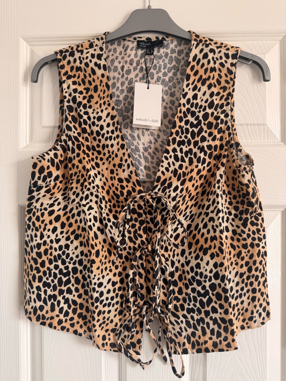 Nobody’s Child linen viscose waistcoat uk8 bnwt RRP £49