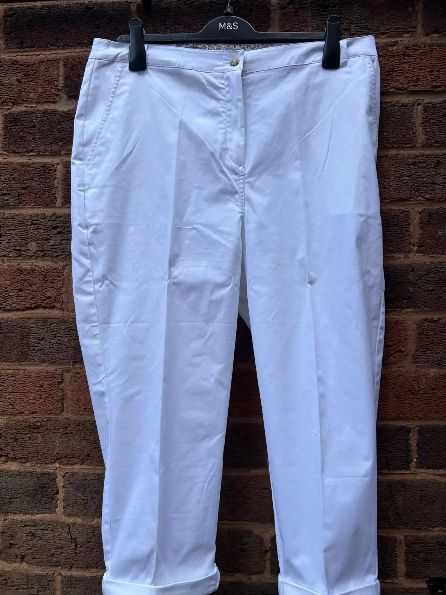 Roman petite white chinos size 16