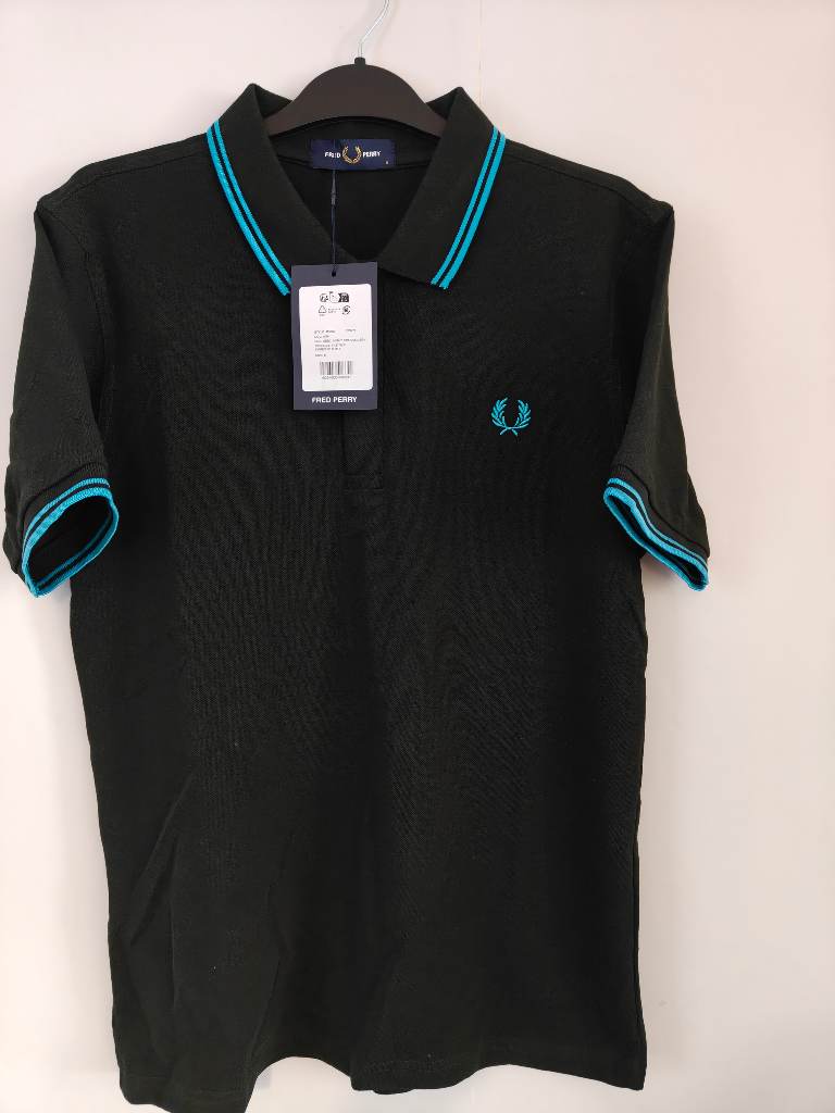 Men's Fred Perry polo shirt bnwt green size small