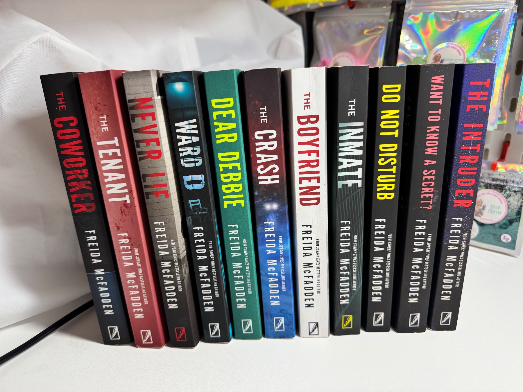 Freida McFadden book bundle sprayed edge