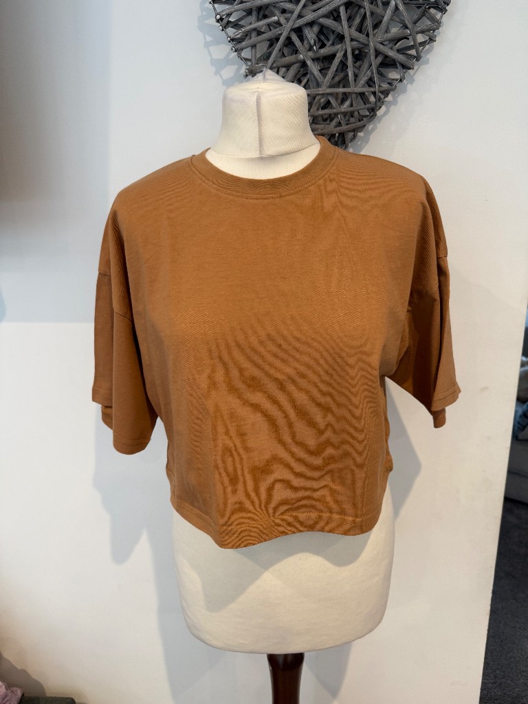 Women’s/ladies short sleeve belly top