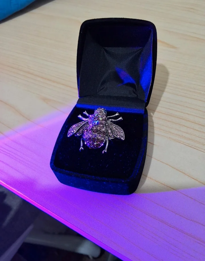 Multicolored Bumblebee Adjustable Ring
