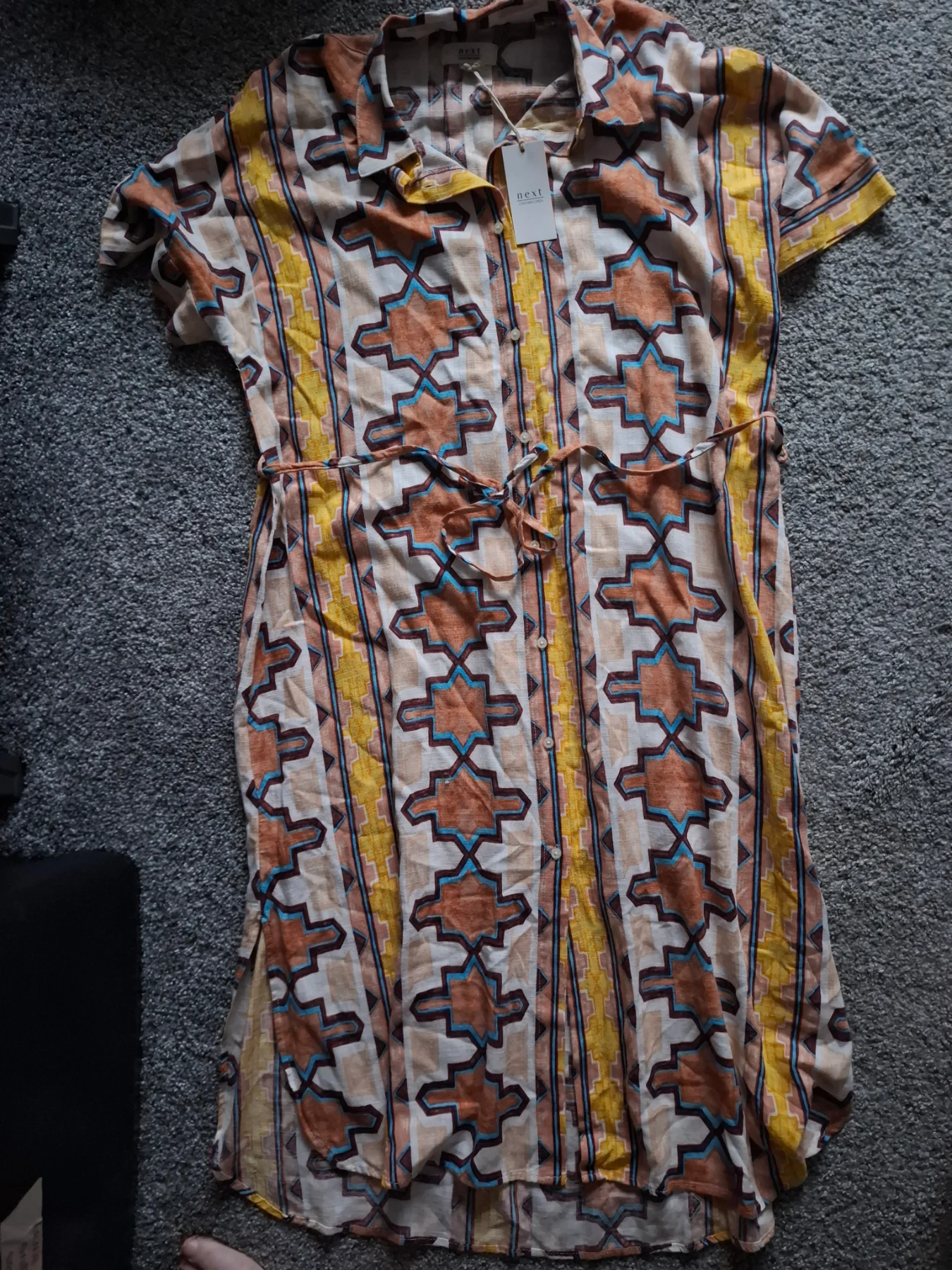 Size S Next multicolor long dress BNWT