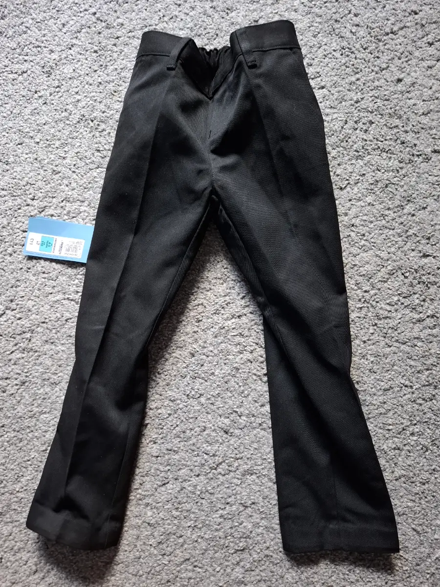Age 4-5y M&S Black school trousers, slim BNWT