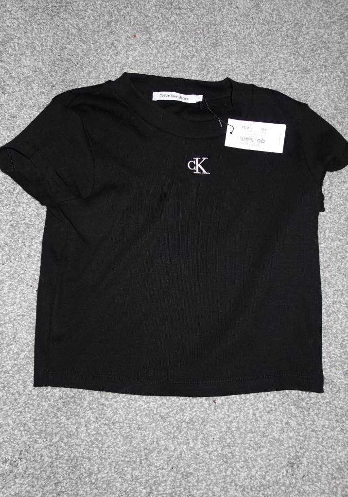Ladies Size 14 Calvin Klein black T-shirt BNWT