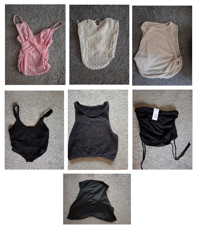 Size S ladies Tops bundle x 7
