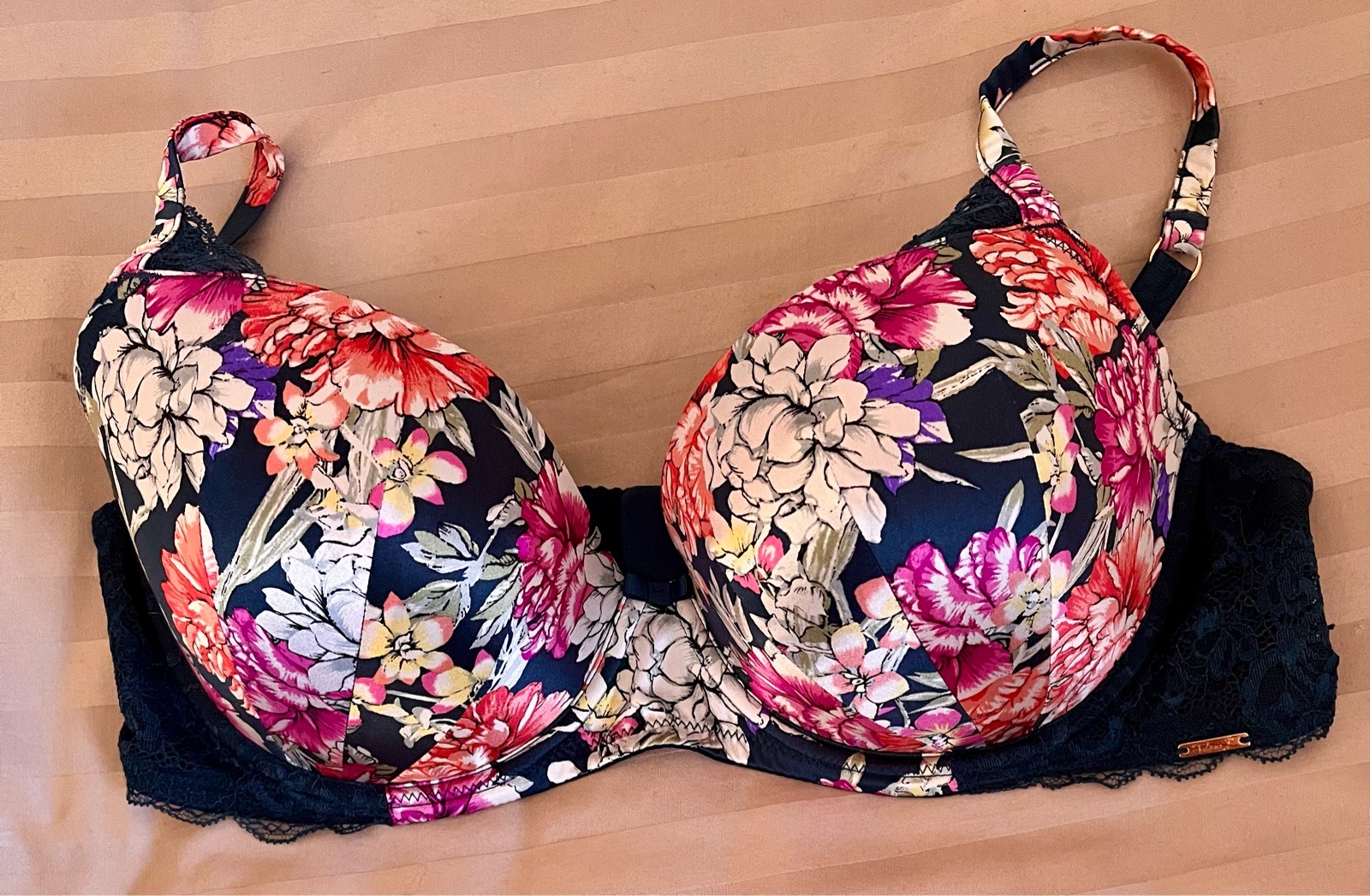 M & S Autograph "Rosie" padded underwired floral bra size 38C