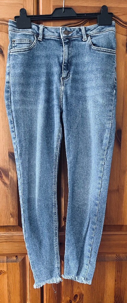 New Look Dahlia ultra high waist super skinny blue jeans size 12