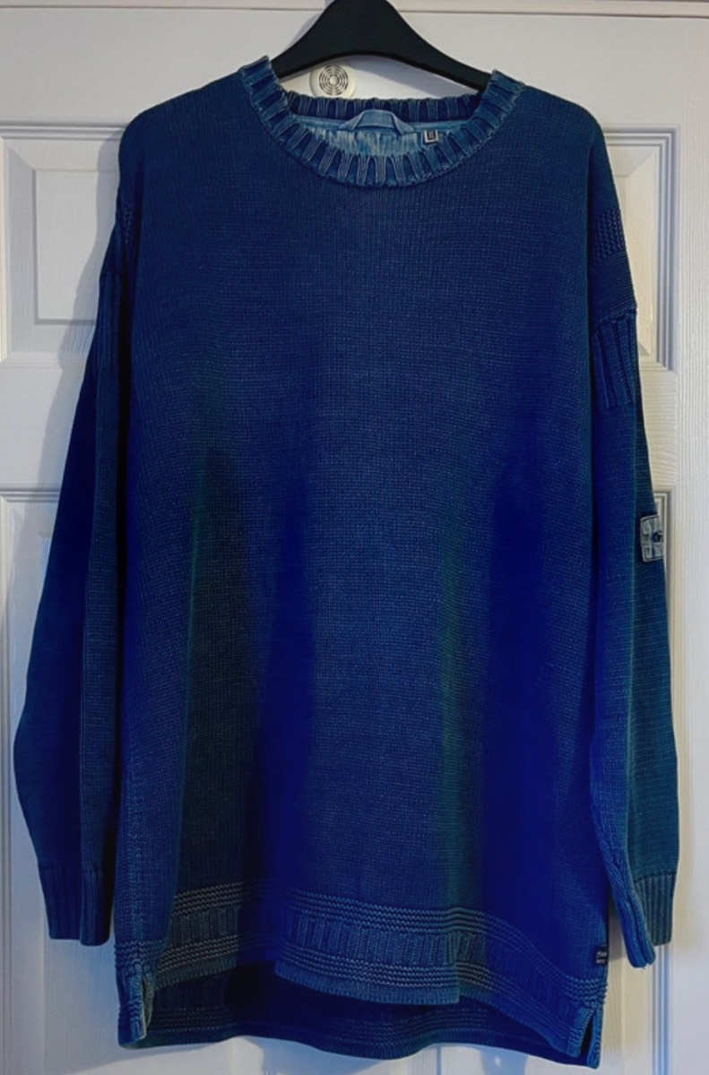 Original Blues denim knitwear men's jumper denim blue size XL