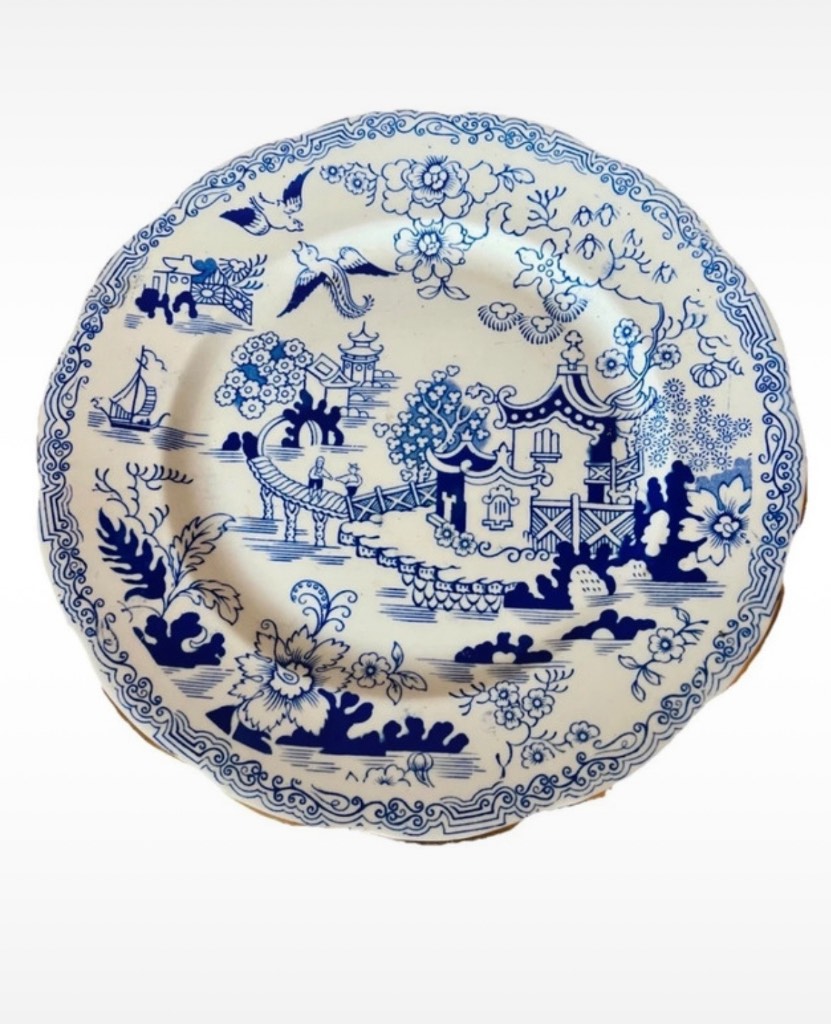 Royal Albert Mikado 9.25" blue & white salad plate 1st quality