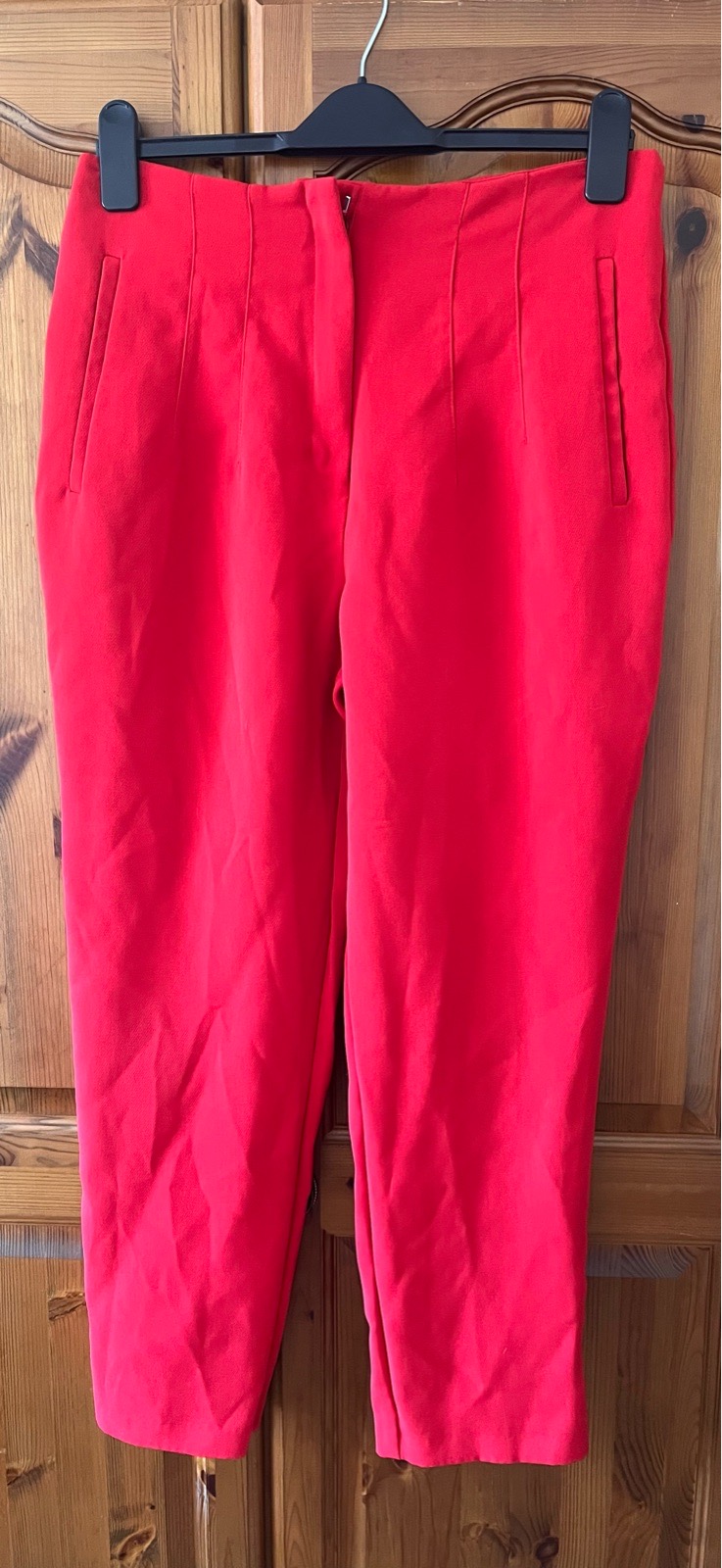 Primark red trousers size 12