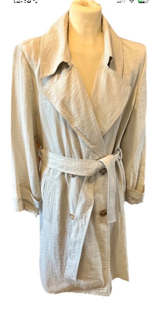 Papaya trench coat style coat lightweight 14 NWOT